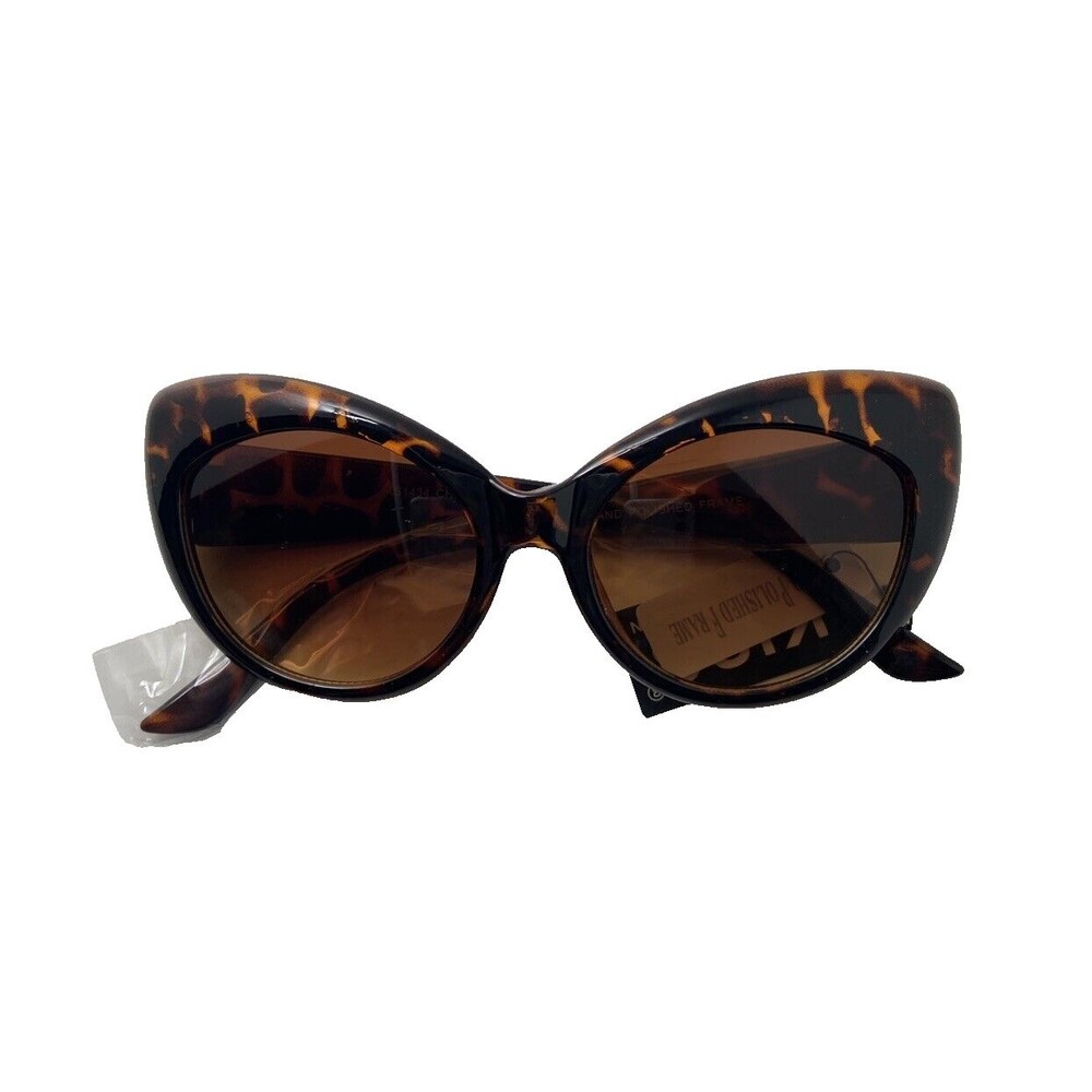 Kiss Classic Cat Eye Sunglasses Womens Tortoise Brown Lens Fashion